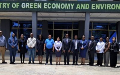 The Ministry of Green Economy and Environment (MGEE) through the National Designated Authority (NDA) today hosted a high level 9 person delegation from Eswatini led by Mr. Howard Mbuyisa who is Assistant FAO Representative in that Country.